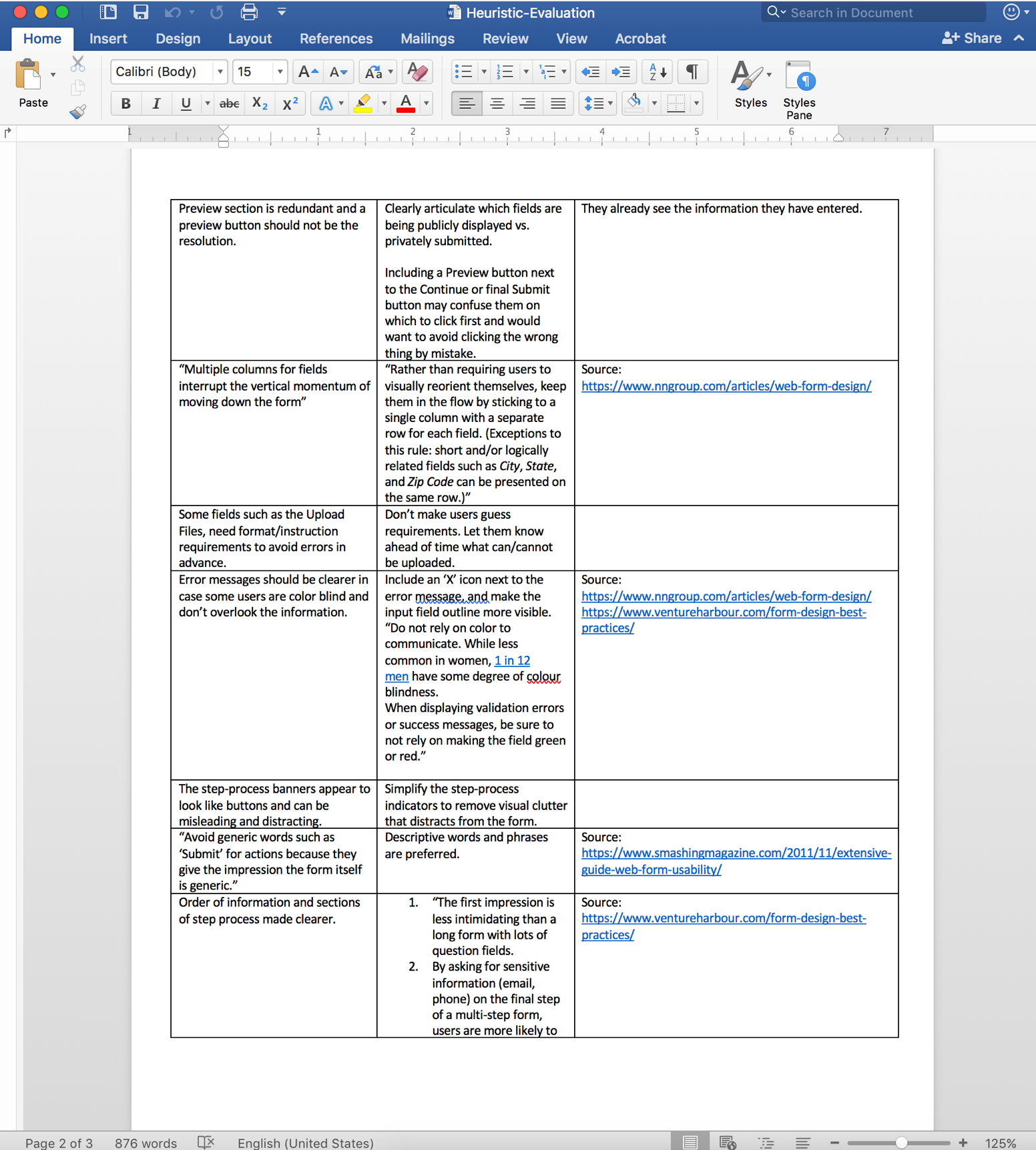 Regulations.gov Heuristic Evaluations